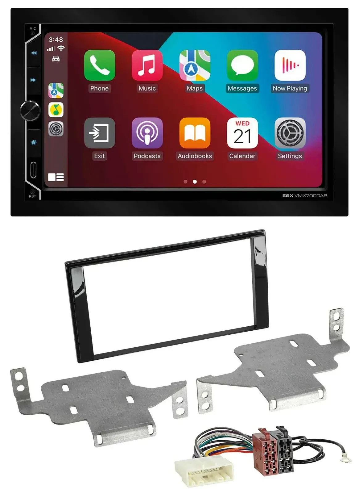 ESX 2DIN DAB USB MP3 Bluetooth Autoradio für Nissan Juke (ab 2014)