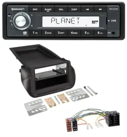Continental USB MP3 AUX 1DIN Autoradio für FIAT Fiorino (ab 2008)
