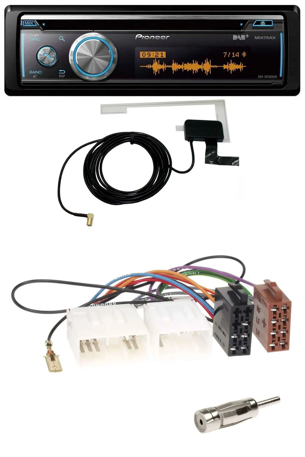 Автомагнитола для Mazda MX-5 (1989–2000) Pioneer Bluetooth, DAB, MP3, USB, CD