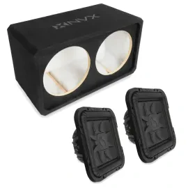 Корпус для сабвуфера NVX NE122S 2x12", закрытый, 3/4" MDF, для shallow subwoofer