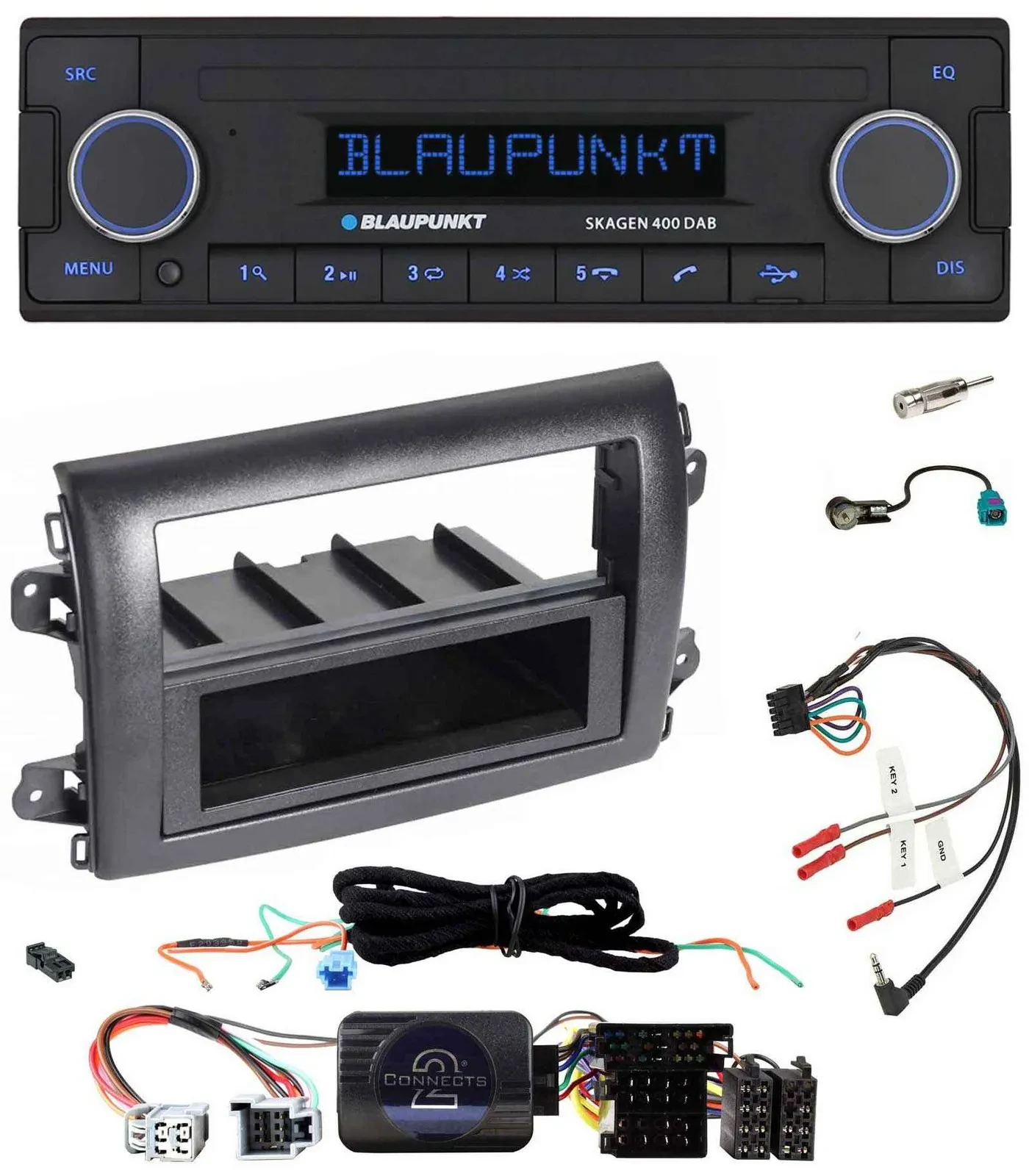 Blaupunkt DAB USB Bluetooth Lenkrad Autoradio für Fiat Ducato Serie 8 ab 2021