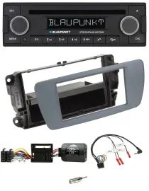 Blaupunkt Lenkrad Bluetooth DAB CD USB Autoradio für Seat Ibiza conemaragrau