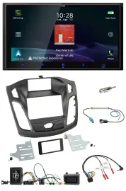 JVC USB Bluetooth 2DIN DAB Lenkrad Autoradio für Ford Focus 2011-2014
