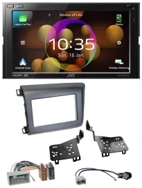JVC DAB MP3 2DIN Bluetooth USB Autoradio für Honda Civic US Modelle 2012-2015