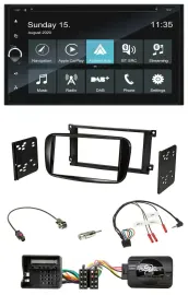 Автомагнитола для Ford Mondeo Blaupunkt 2DIN Bluetooth USB DAB навигация, поддержка управления на руле (2007–2014)