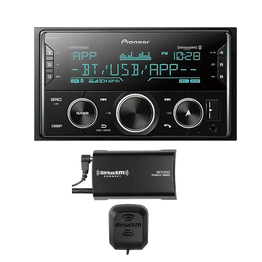 Автомагнитола Pioneer MVH-S622BS Bluetooth (набор, с тюнером SiriusXM SXV300v1)