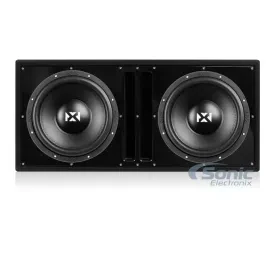 NVX VSW124v3 600 RMS Dual 4-Ohm 12" Subwoofer with Enclosure (BBX212BK)