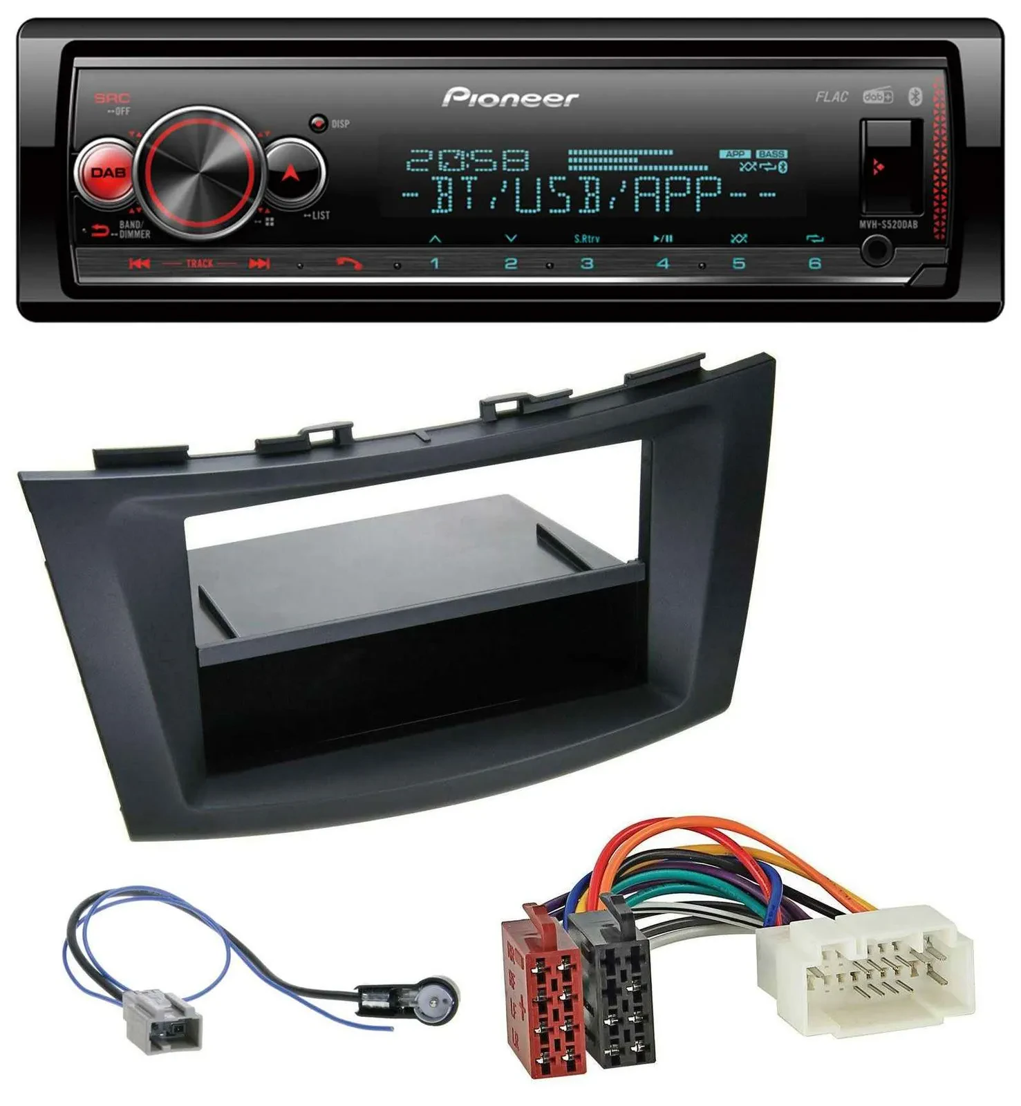 Автомагнитола Pioneer Bluetooth USB MP3 DAB для Suzuki Swift (FZ/NZ, с 2010)
