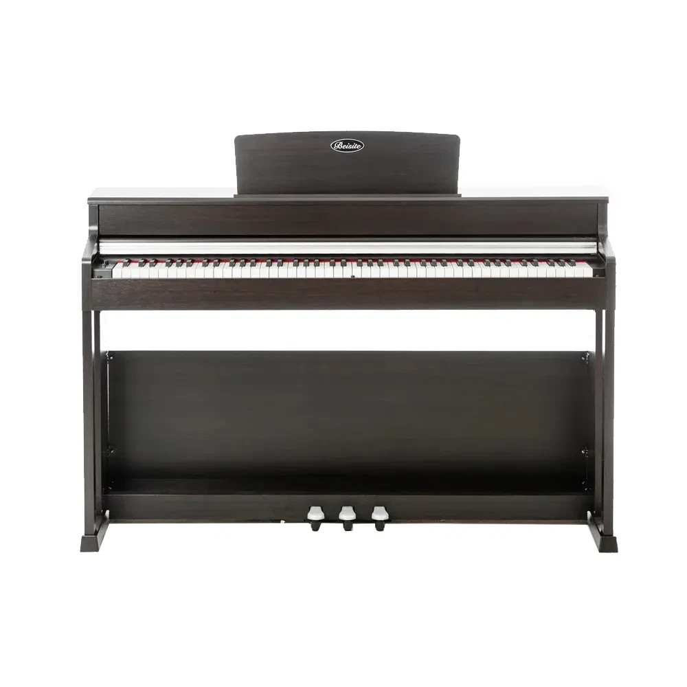 Цифровое пианино классическое Beisite B-808 Pro BN 88 клавиш, полифония 256 нот, цвет коричневый