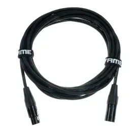 Audio Ultra Profi Mikrofonkabel 5m XLR 3 Pol Male/Female 0,22mm² PVC Schwarz