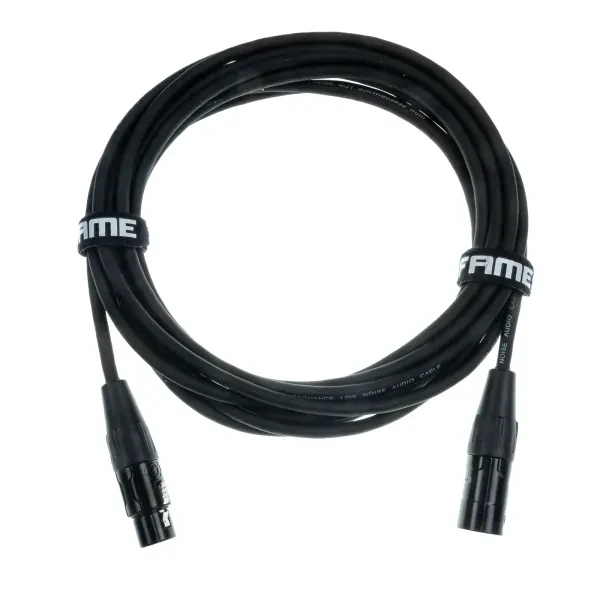 Audio Ultra Profi Mikrofonkabel 5m XLR 3 Pol Male/Female 0,22mm² PVC Schwarz