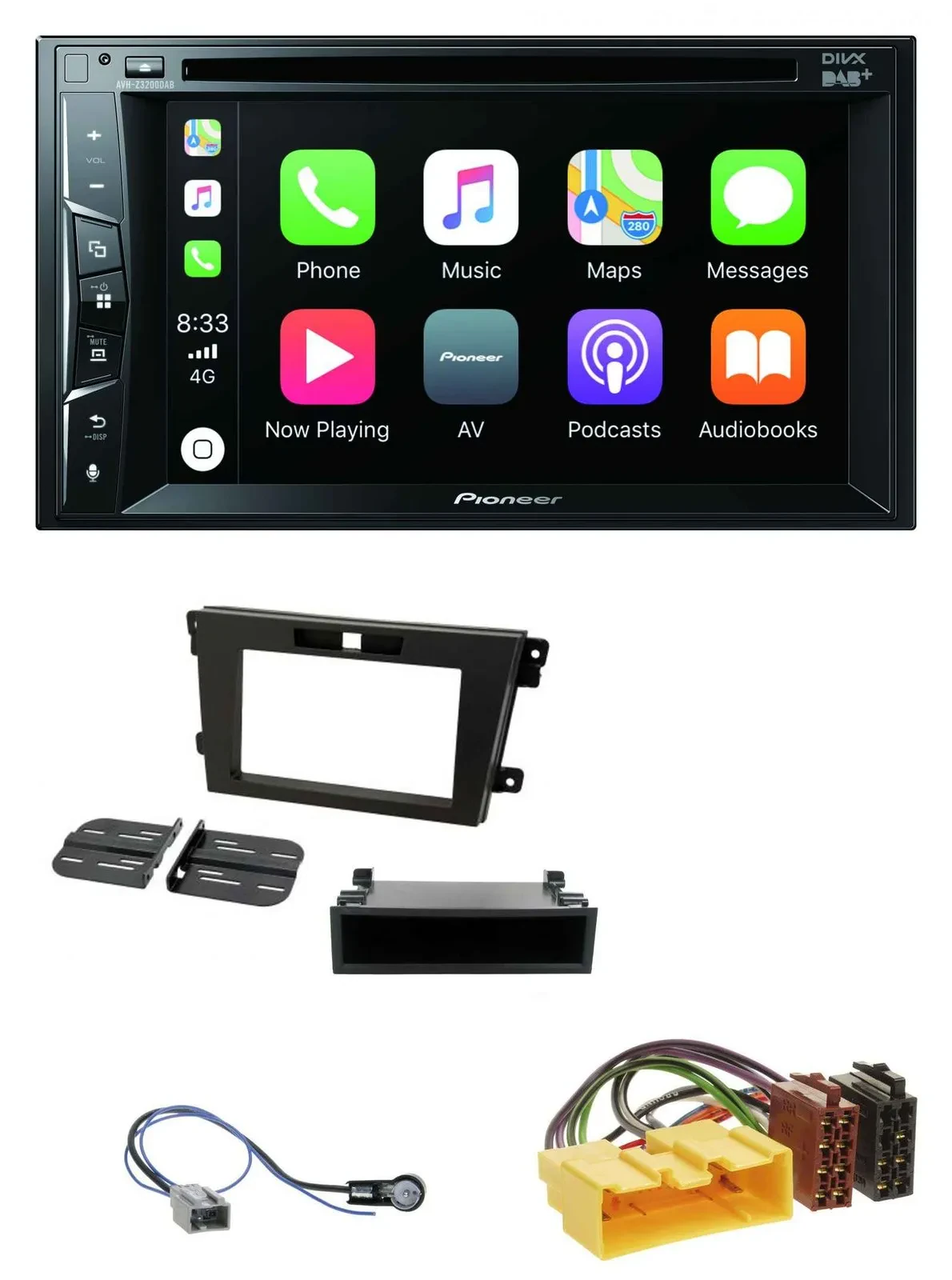 Pioneer MP3 USB DVD Bluetooth DAB 2DIN Autoradio für Mazda CX-7 (2008-2010)