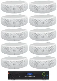 Настенная акустика JBL WET-D4 White с усилителем (10 штук)