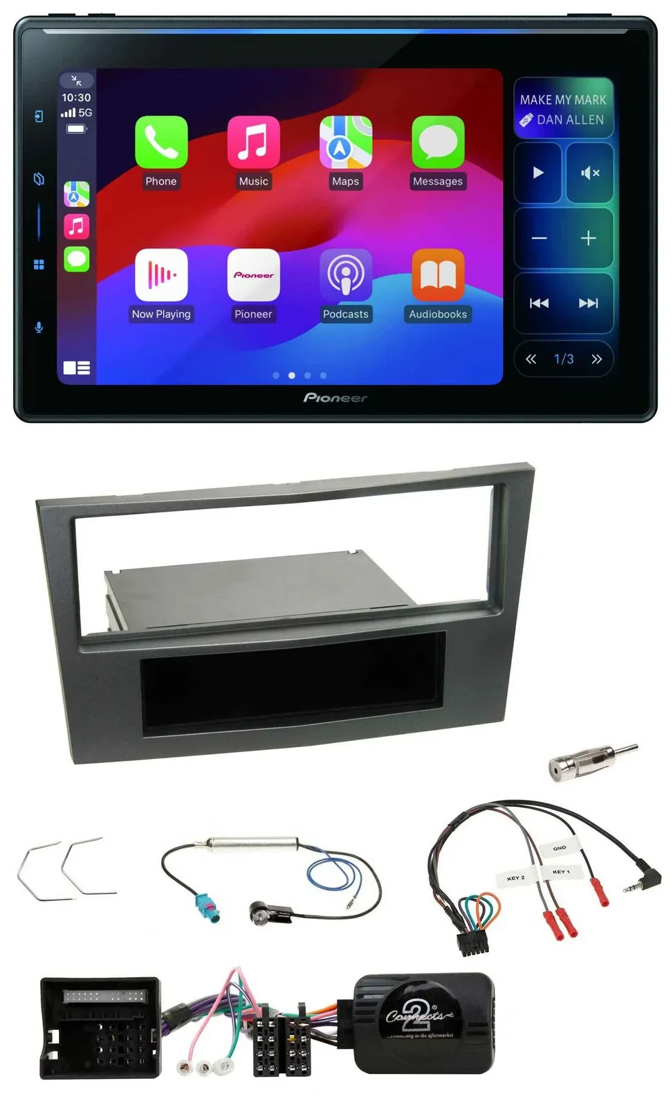 Pioneer Bluetooth DAB Lenkrad USB Autoradio für Opel Antara Astra H Zafira B cha