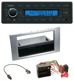 VDO Bluetooth AUX USB MP3 Autoradio für Ford Galaxy Focus C-Max S-Max 03-07 silb