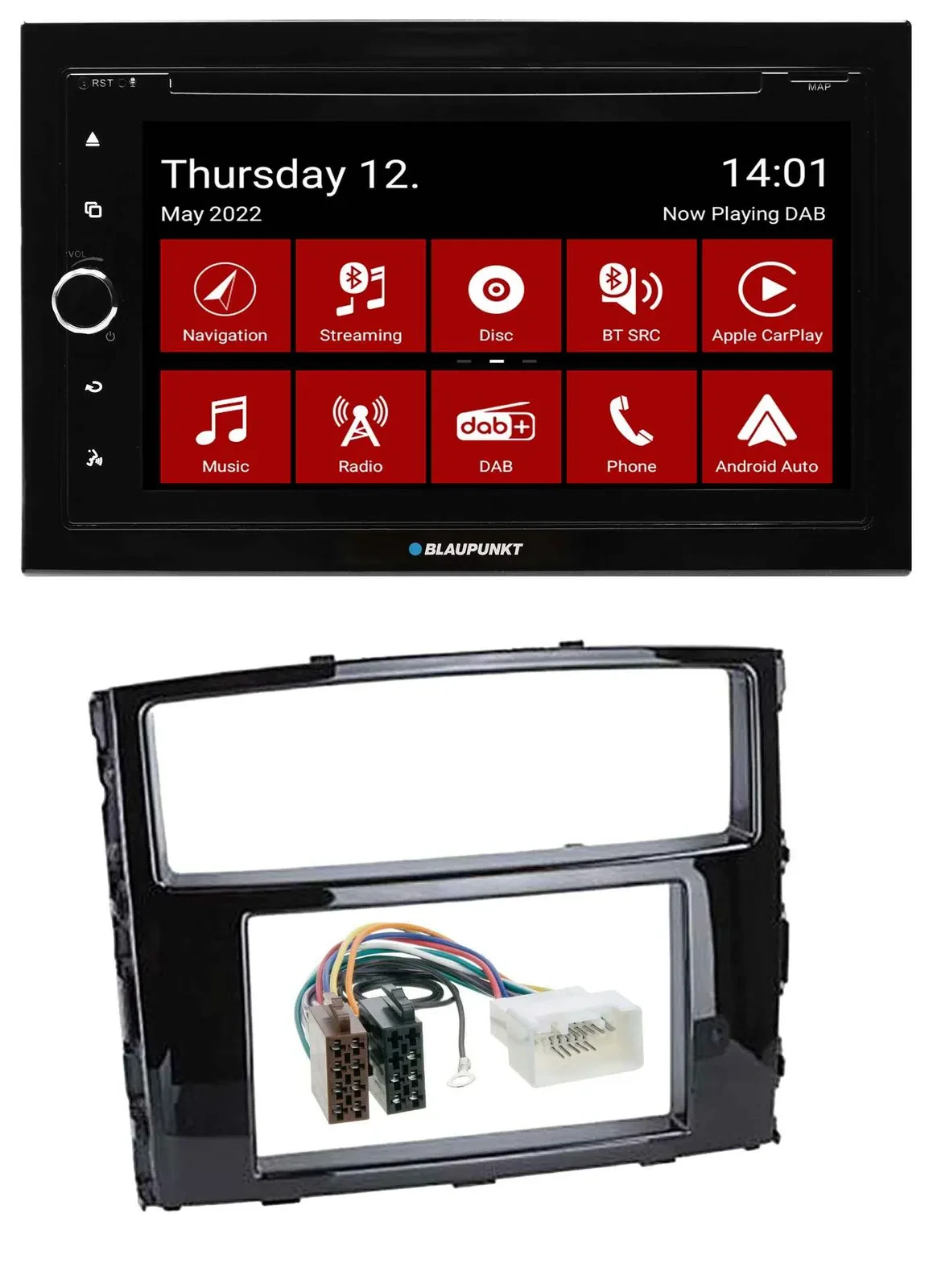 Blaupunkt MP3 DVD Bluetooth DAB 2DIN USB Autoradio für Mitsubishi Pajero Shogun