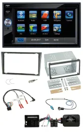 Blaupunkt SD USB TMC Bluetooth 2DIN Lenkrad Navigation für Opel Corsa C 2004-200