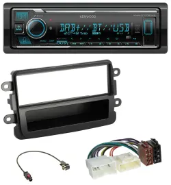 Автомагнитола Kenwood Bluetooth MP3 DAB USB для Dacia Lodgy/Duster/Dokker/Sandero