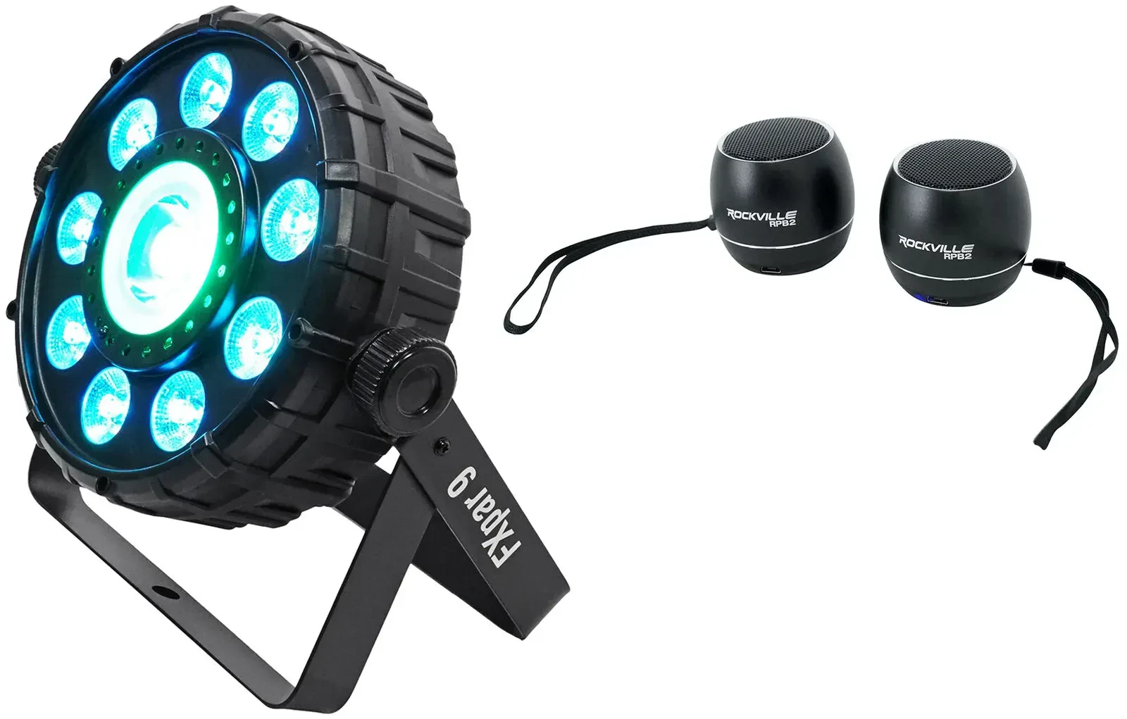 Светодиодный прибор Chauvet DJ FX Par 9 DMX с Bluetooth-колонкой