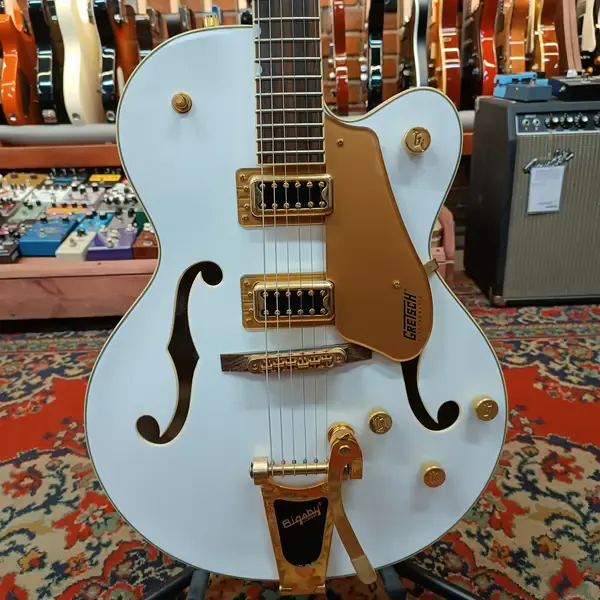 Полуакустическая гитара Gretsch G5655TG Elctromatic H-H White Korea 2010's w/case