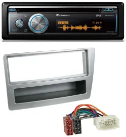 Автомагнитола Pioneer MP3, DAB, USB, CD, Bluetooth серебристая для Honda Civic 2004–2006