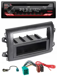 JVC CD DAB USB Bluetooth MP3 Autoradio für Fiat Ducato (Serie 8, ab 2021)