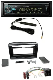 Pioneer CD MP3 AUX DAB USB Autoradio für Lancia Y ab 12 schwarz glänzend