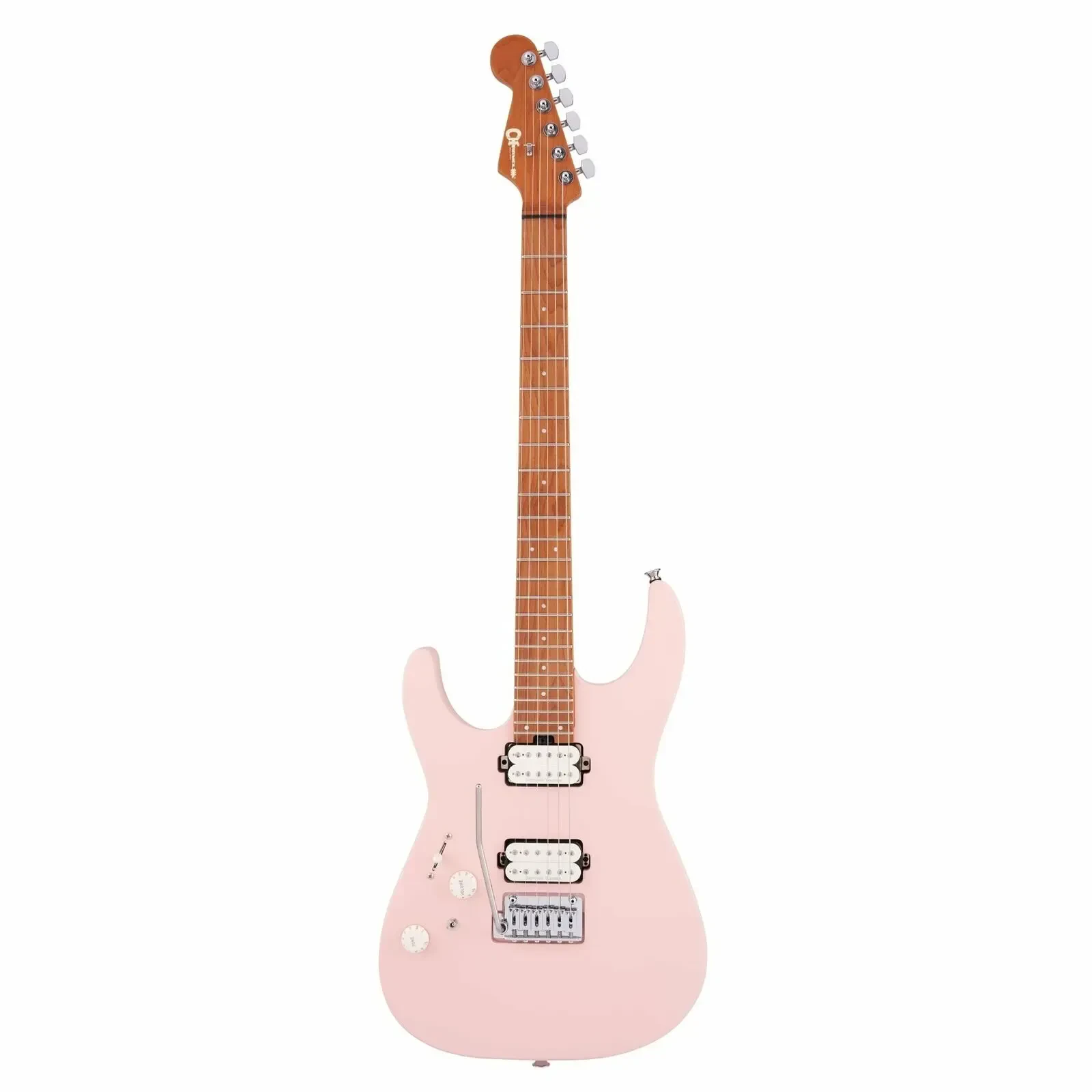 Электрогитара Charvel Pro-Mod DK24 HH 2PT CM LH Caramelized FB Satin Shell Pink