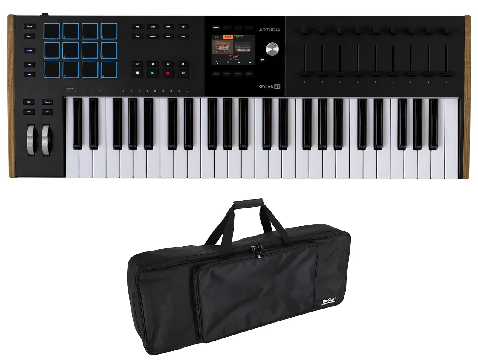 Arturia KEYLAB 49-Key Mk3 Black USB Midi Keyboard Controller+On-Stage Bag