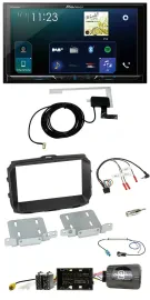 Автомагнитола Pioneer 2DIN DAB USB Bluetooth для Alfa Romeo Giulietta (2013–2021)