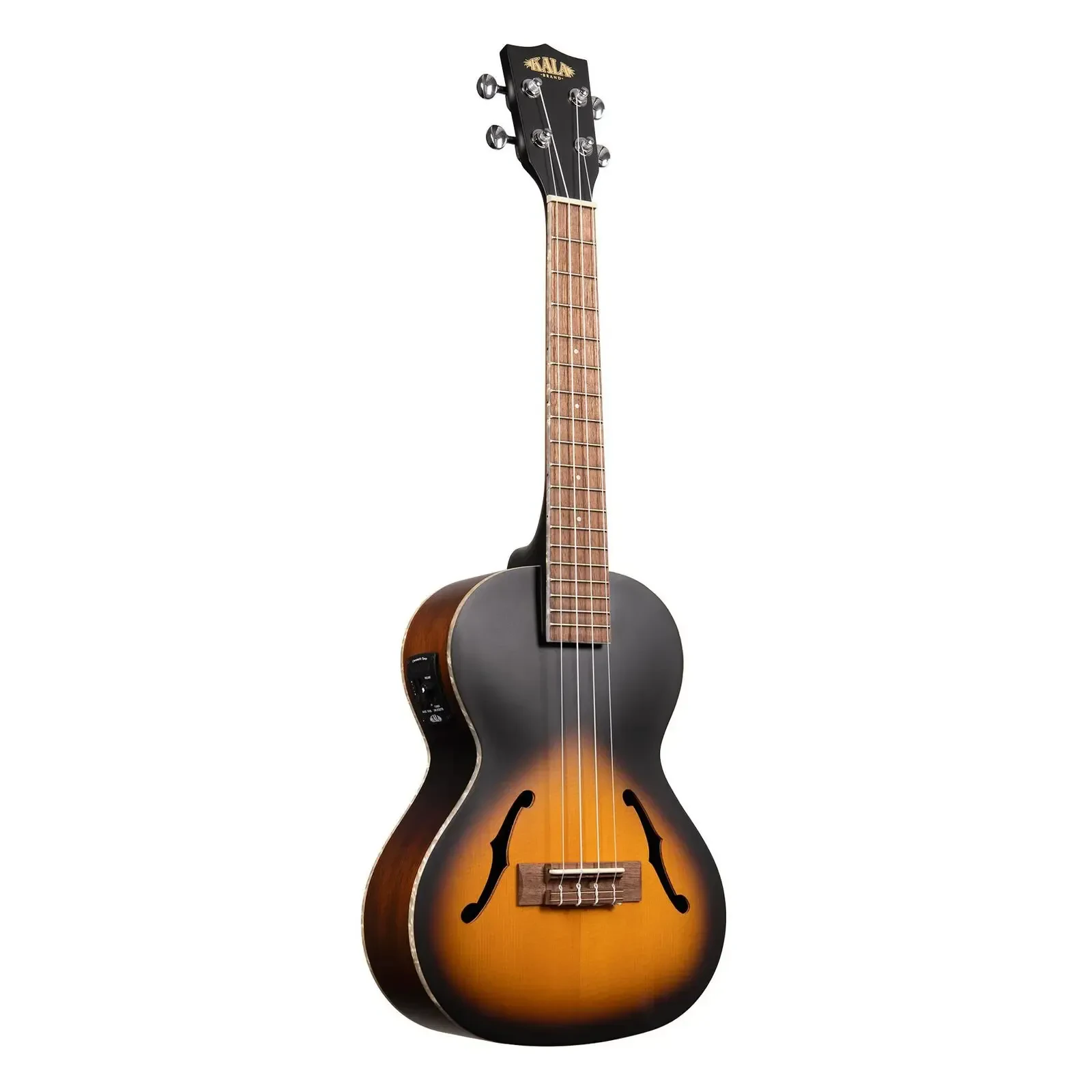 Укулеле Kala KA-JTE/2TS Archtop Acoustic-Electric Tenor Ukulele, Tobacco Burst