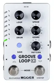 Педаль эффектов для электрогитары Mooer Groove Loop X2