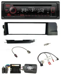 Kenwood Lenkrad CD USB Bluetooth DAB Autoradio für BMW 3er E46 Profi 2001-2007