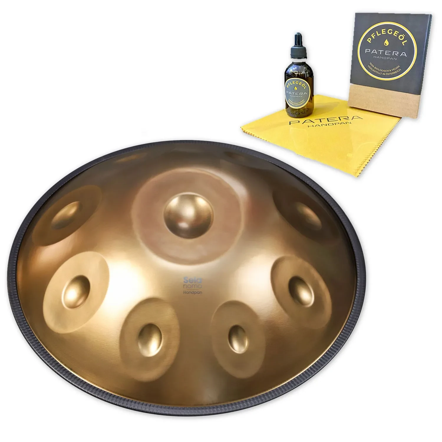 Sela SEHP400 Nomo Handpan D-Kurd Edelstahl mit Pflegemittel
