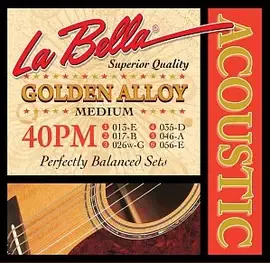 Струны для акустической гитары La Bella 40PM 13-56, бронза