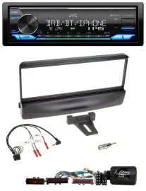 JVC Bluetooth DAB USB Lenkrad Autoradio für Ford Escort Focus schwarz