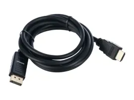 00-00027493 Кабель DisplayPort (m)-HDMI (m) 1.8м ПВХ ver.2.0, черный, GoPower