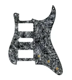 920D Custom HSH Pre-Wired Pickguard for Strat With A Black Pearl Pickguard an...