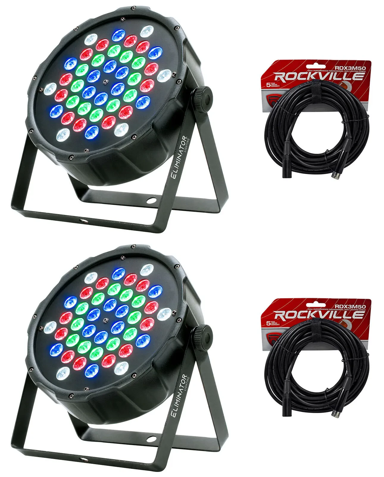 Светодиодный прибор American DJ Eliminator LP 42 RGBW LED DMX с кабелем (пара)