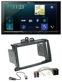 Pioneer MP3 Bluetooth USB 2DIN DAB Autoradio für Hyundai i20 09-12 schwarz