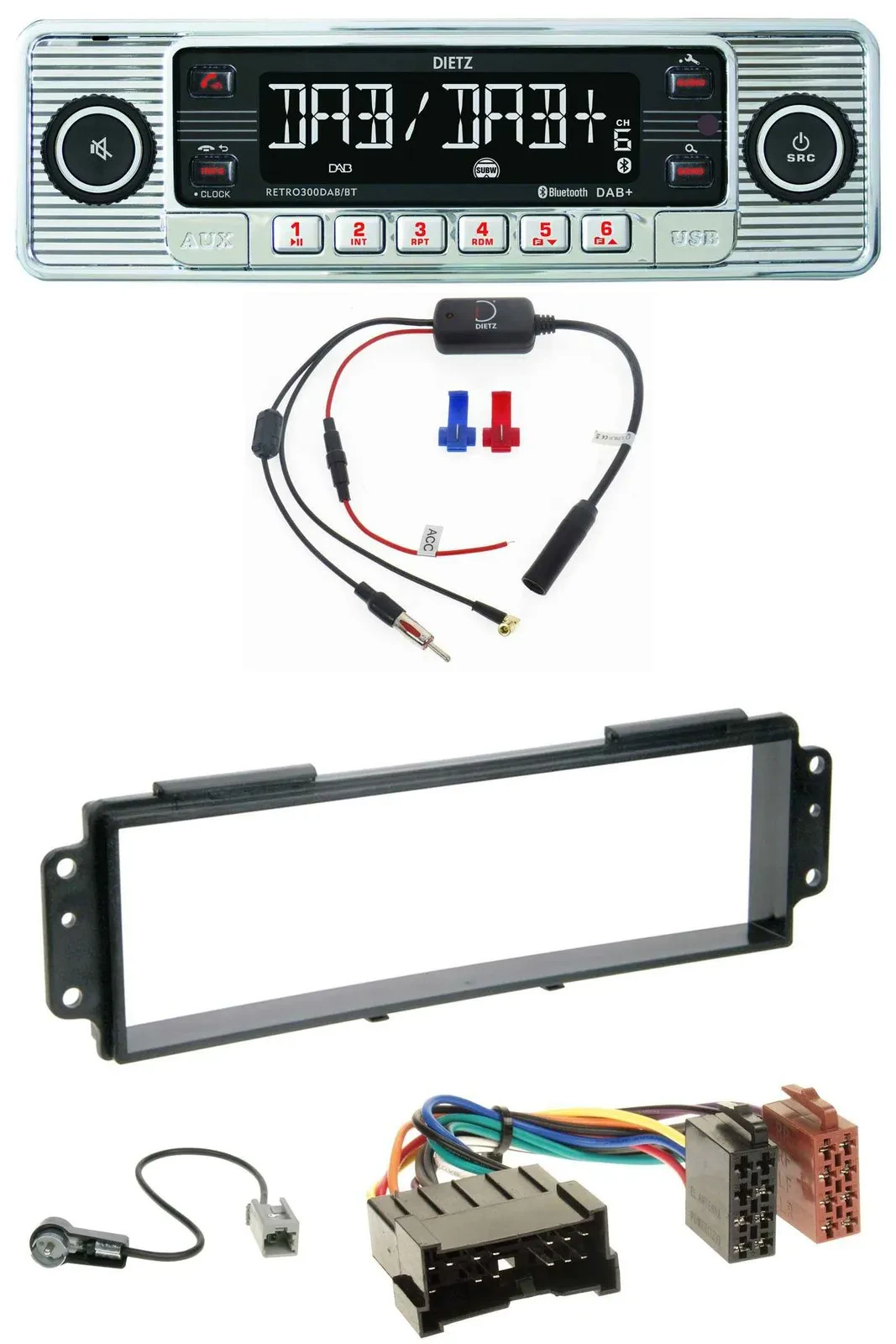 Dietz DAB USB MP3 Bluetooth Autoradio für Kia Picanto (2008-2011)