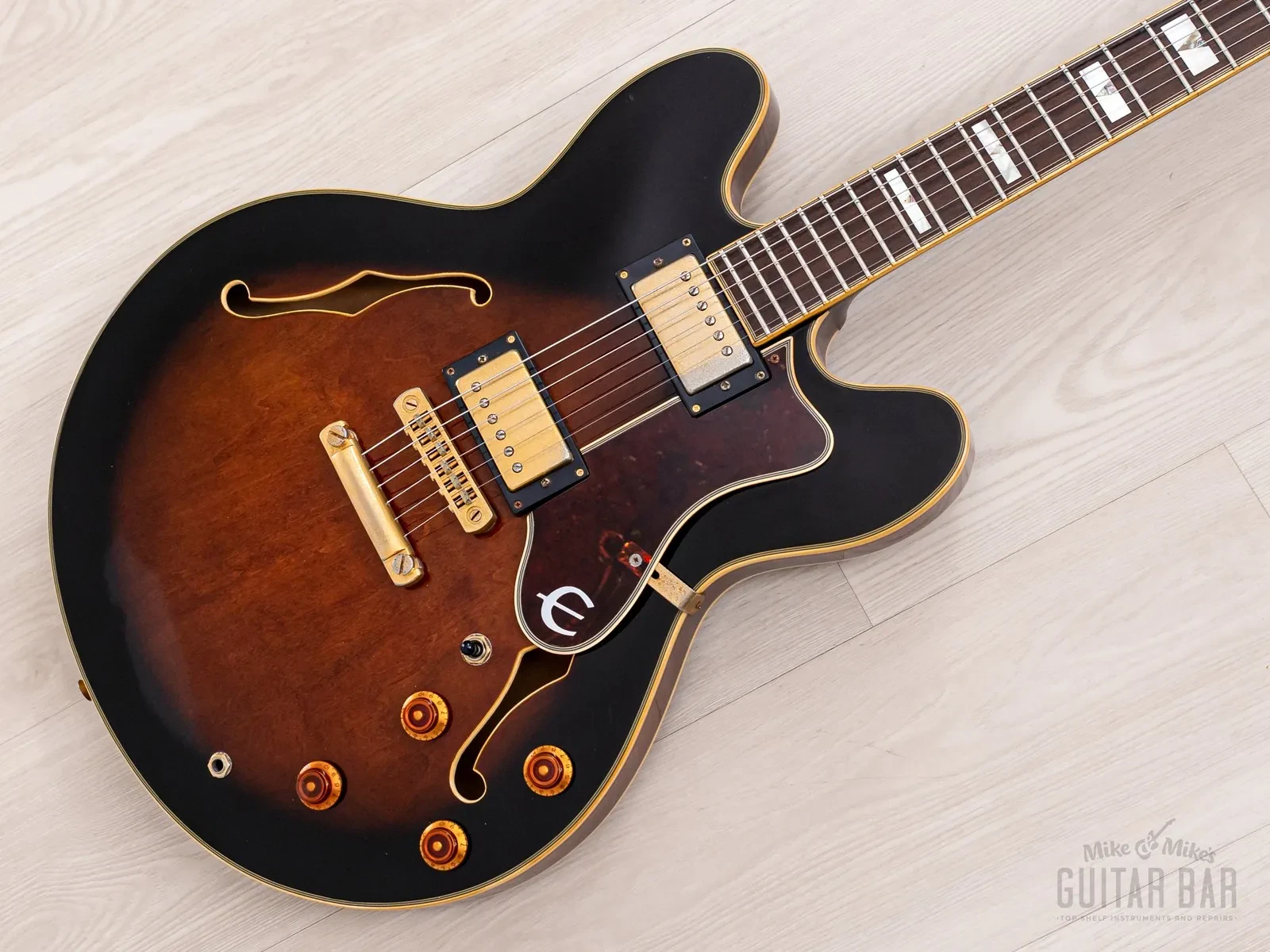 1994 Epiphone Sheraton II Semi-Hollow Guitar Vintage Sunburst