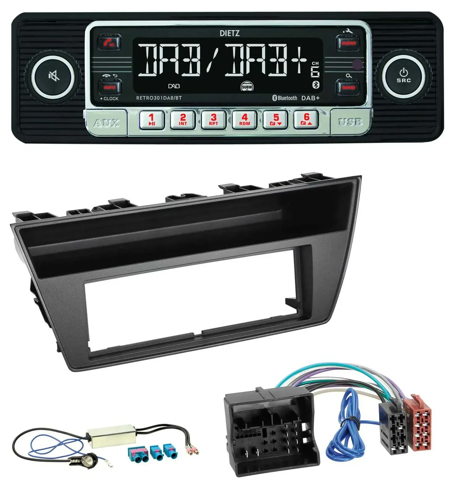 Dietz USB DAB MP3 Bluetooth Autoradio für Skoda Fabia III (2014-2020)