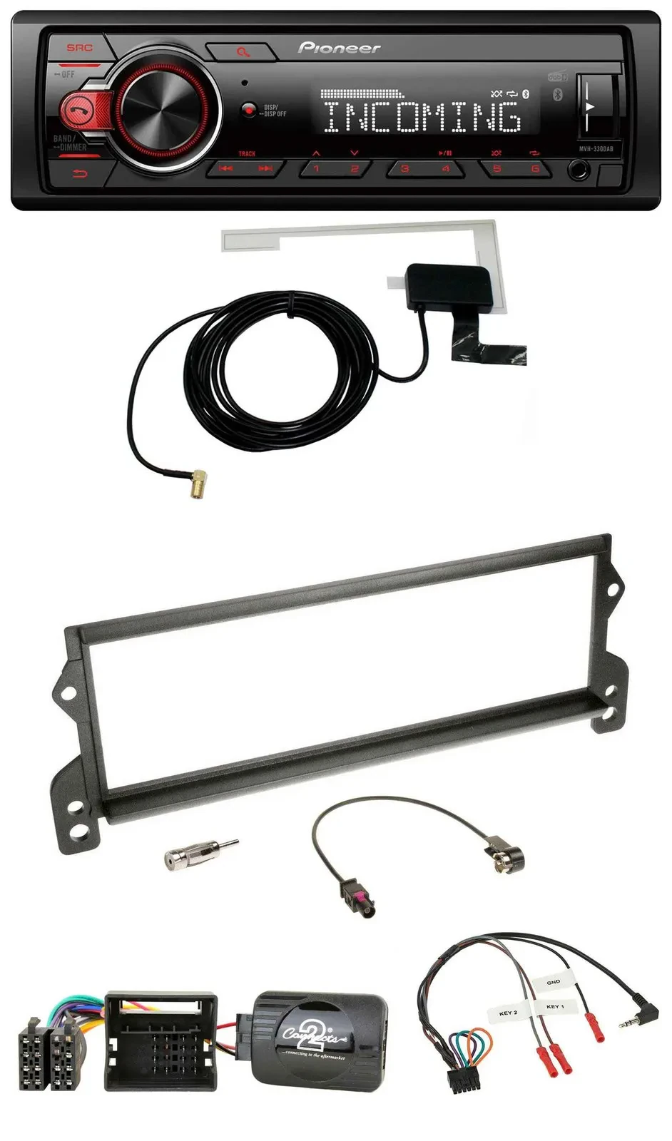 Автомагнитола Pioneer USB DAB Bluetooth для Mini (2001–2006, MOST) с поддержкой управления на руле