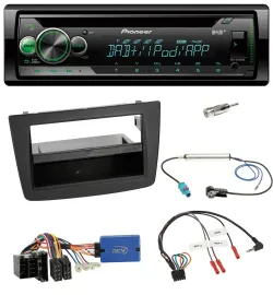 Автомагнитола для Alfa Romeo Mito 2013–2018 Pioneer USB MP3 DAB CD, ISO, чёрная