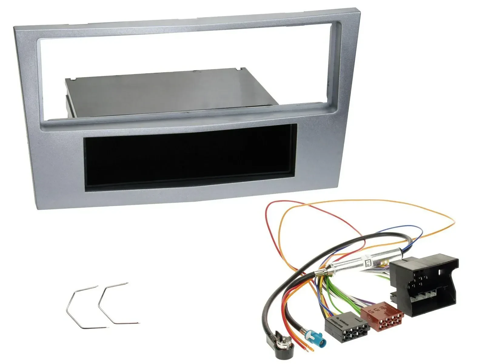 Radioeinbauset DIN Autoradio für Opel Astra H Zafira B Corsa D ab 2005 matt-chro