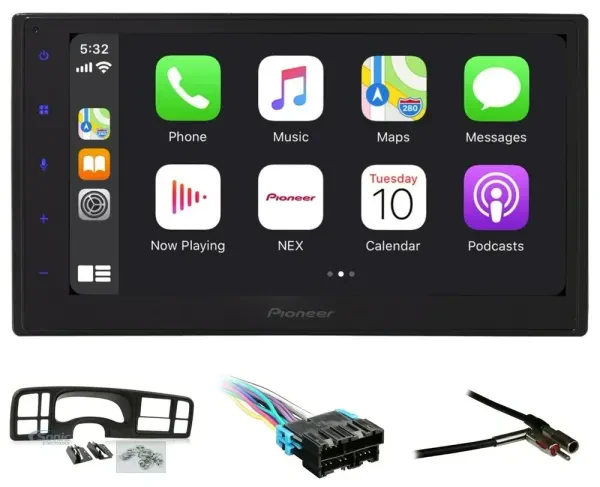 1999-2006 Chevy Silverado Pioneer Double DIN Bluetooth Stereo Upgrade | 1770nex