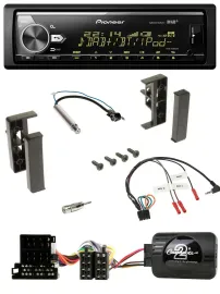 Pioneer Bluetooth USB DAB Lenkrad Autoradio für Audi A2 A3 A4 A6 1999-2000