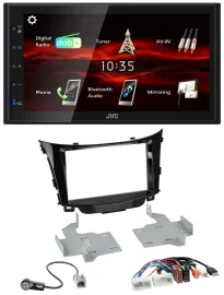 JVC USB Bluetooth MP3 DAB 2DIN Autoradio für Hyundai i30 ab 2012 AUX USB