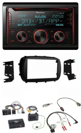 Автомагнитола для Fiat 500X Pioneer 2DIN, DAB, Bluetooth, USB, CD, поддержка управления на руле